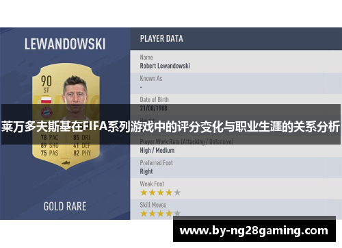 莱万多夫斯基在FIFA系列游戏中的评分变化与职业生涯的关系分析